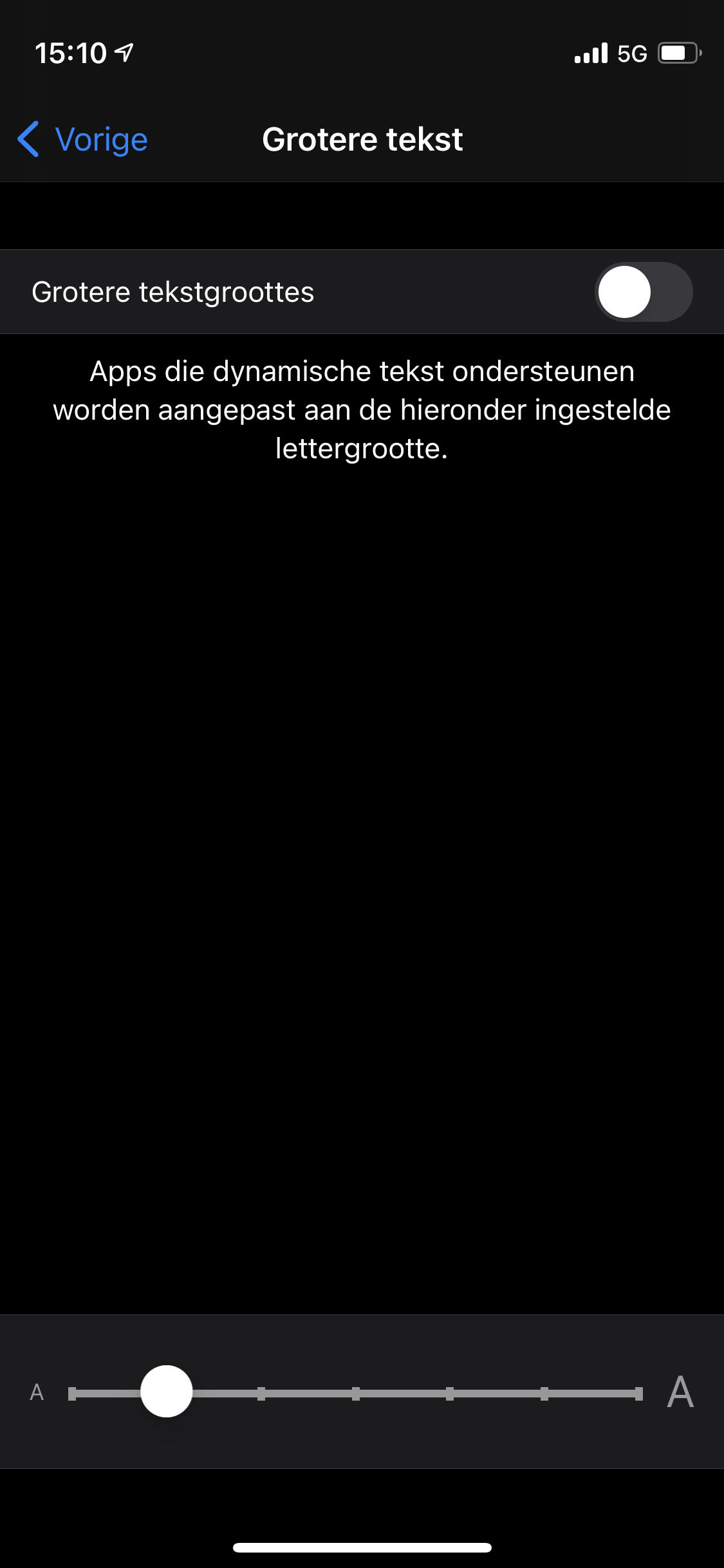 Grotere tekst